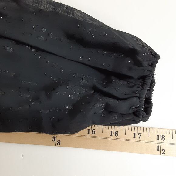 Lilly Pulitzer Cleme Long Sleeve Silk Dress Black Shimmer Womens 00 Holiday NWT - Picture 10 of 10